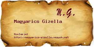 Magyarics Gizella névjegykártya